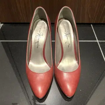 긴자 카네마츠 힐 펌프스 빨간색 박스 포함 24cm