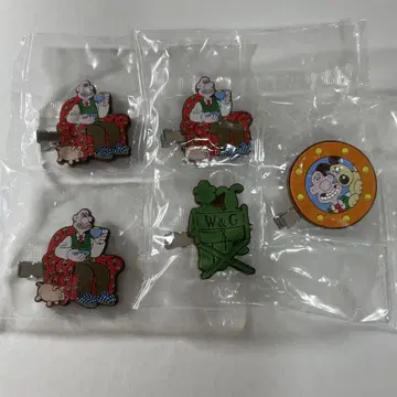[월레스와 그루미트] 헤어 클립 캡슐 토이 가챠가챠