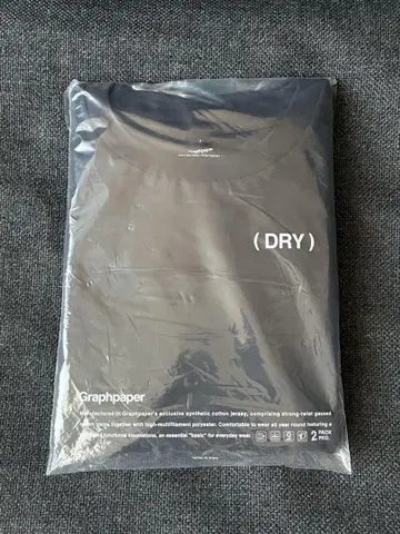 그라프페이퍼 DRY 2-팩 크루넥 티셔츠 사이즈 2