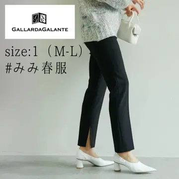 개럴개런트/2024년 구매/슬림 슬릿 팬츠 1(M-L) 블랙 검정