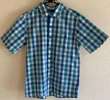 Patagonia 체크 무늬 반팔 셔츠 시착만 한 상품! 새상품급!