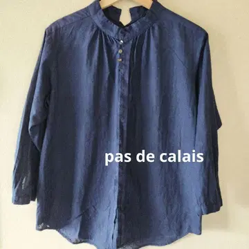 pas de calais 파드칼레 스탠딩 칼라 블라우스