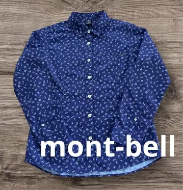 mont-bell 네이비 긴팔 셔츠