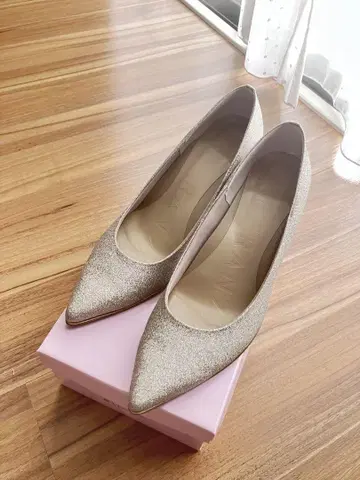 에스페란자 골드 글리터 펌프스
