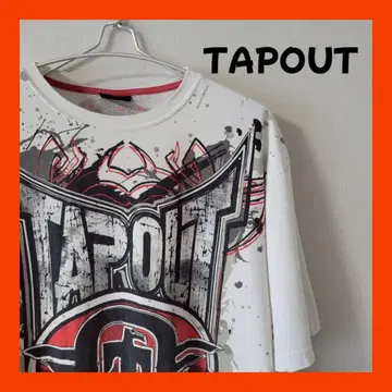 TAPOUT 스플래터 프린트 티셔츠