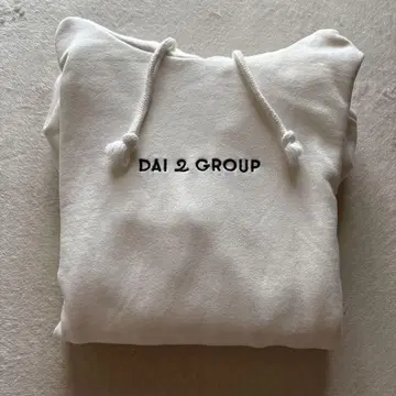 다이가루푸 후드티 화이트 L
