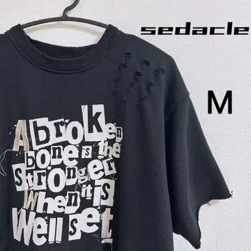 sedacle 루즈 실루엣 데미지 티셔츠