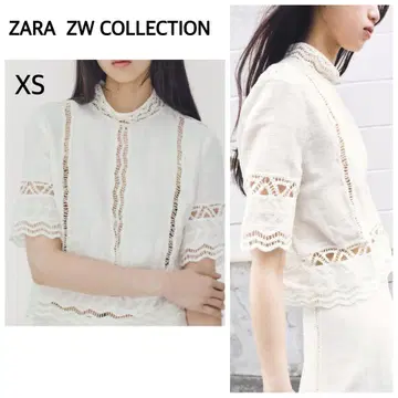 자라 ZW 컬렉션 크로셰 셔츠