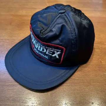 90's YOKOHAMA GUARDEX 나일론 캡 블랙 귀마개 포함