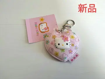 새상품 산리오 모두의 퀼트 헬로키티 거울 참 키링