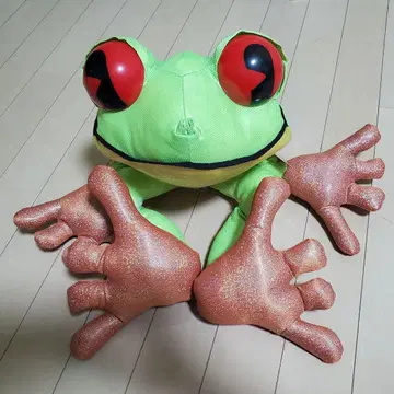개구리 봉제 인형 레인 포레스트 카페