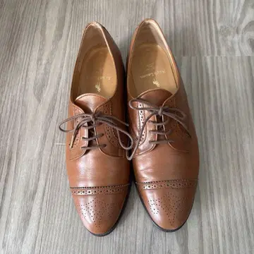 Ralph Lauren 브라운 레이스업 슈즈