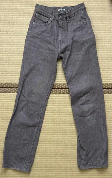 오라리 HARD TWIST DENIM 5P PANTS 브라운