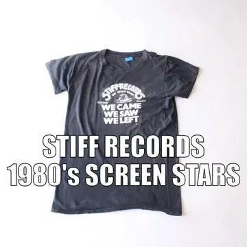 80년대 밴딩 티셔츠 락 티셔츠 STIFF 빈티지 미국제 [G207