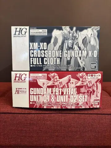 hg 크로스본 건담 xo 풀 크로스, f91 바이탈 유닛 세트