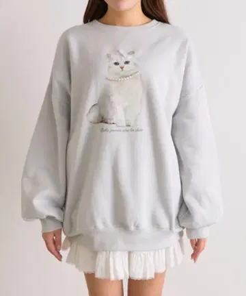 OLIVE des OLIVE 꾸미는 고양이 맨투맨
