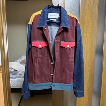 CALVIN KLEIN JEANS 멀티 컬러 데님 자켓