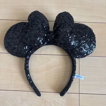 도쿄 디즈니 리조트 미니 마우스 귀 머리띠 블랙