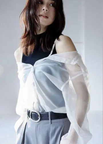 프레이 아이디 셔츠 레이어드 니트 탑