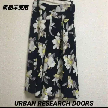URBAN RESEARCH DOORS 플라워 프린트 가우초 팬츠 프리