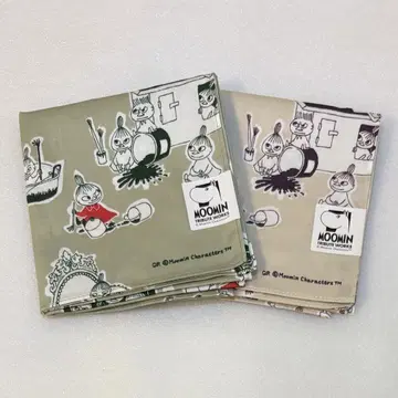 무민 리틀 미이 자매 손수건 2장 세트