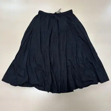 franche lippee 블랙 플레어 스커트 블랙