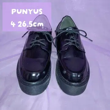 PUNYUS 푸뉴즈 에나멜 드레스 슈즈 26.5cm 블랙
