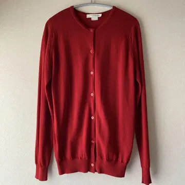 JOHN SMEDLEY 레드 울 가디건