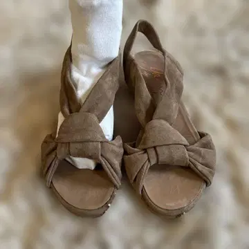 여성용 샌들 스웨이드 37 23.5cm 가이모 에스파드리유