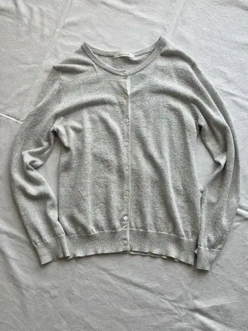 맥피 MACPHEE 린넨 정원 라메 그레이 실버 S