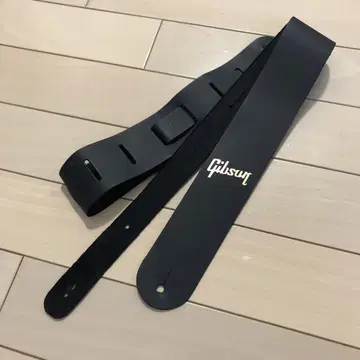 Gibson 가죽 스트랩 블랙 USED 깁슨 가죽 기타 베이스
