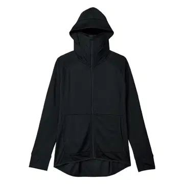 여성용 쿨 UV 선쉐이드 후드티 블랙