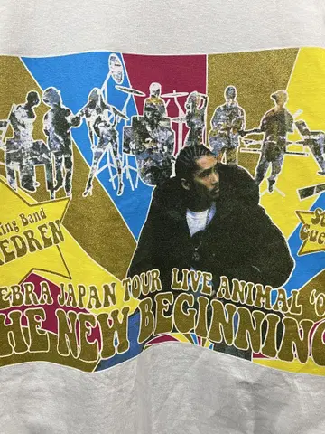 ZEEBRA JAPAN TOUR LIVE ANIMAL 티셔츠 화이트 XL