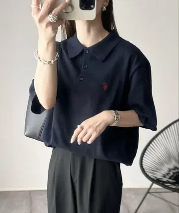 U.S. POLO ASSN 니트 폴로 셔츠