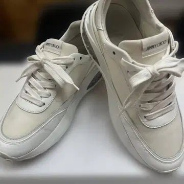 JIMMY CHOO 화이트 스니커즈