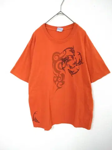 크레이지 셔츠 Crazy shirts 티셔츠 남성용 M 오렌지 면