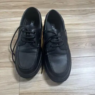 자라 가죽 모카신 통굽 밑창