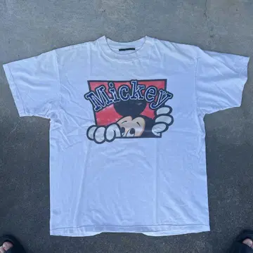 90s USA제 디즈니 미키 티셔츠 남성용 L