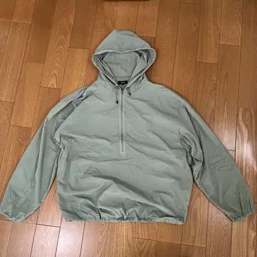 BEAMS 하프 지퍼 테크 후디