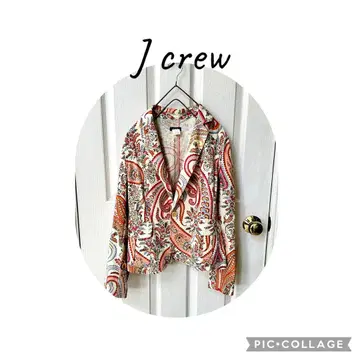 J.Crew 페이즐리 무늬 코튼 자켓