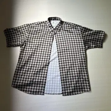 tk 하운드 투스 반팔 셔츠