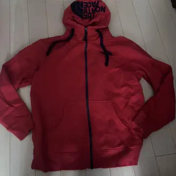 THE NORTH FACE 풀 집업 후드티 레드