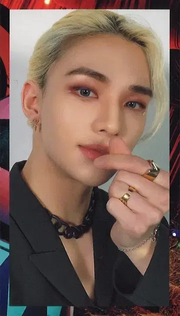 StrayKids Circus Hyunjin 트레이딩 카드 검은색 테두리