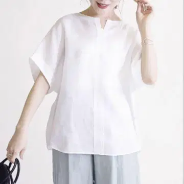 SHIPS any 린넨 100% 셔츠 블라우스