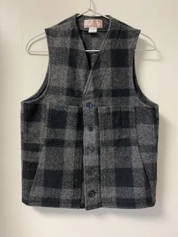FILSON 필슨 울 베스트 그레이 체크 36