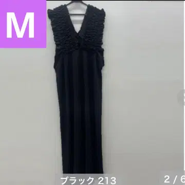 시마무라 BlueStrive 셔링 원피스 블랙 M 사이즈