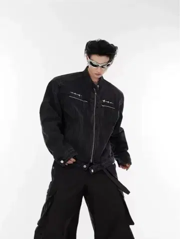 데님 자켓 블랙 컬러