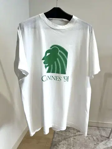 CANNES '91 화이트 티셔츠