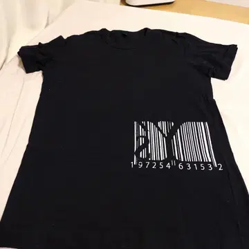 Y-3 블랙 오버 사이즈 티셔츠
