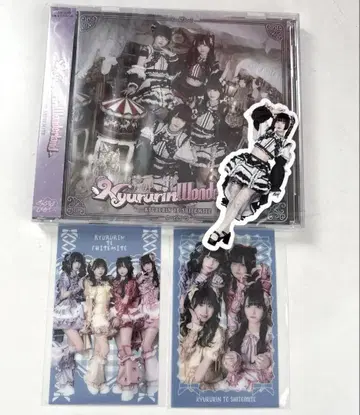 큐루린테테미테 CD 칸야네 스티커 4주년 노온 전원 집합 클리어 카드